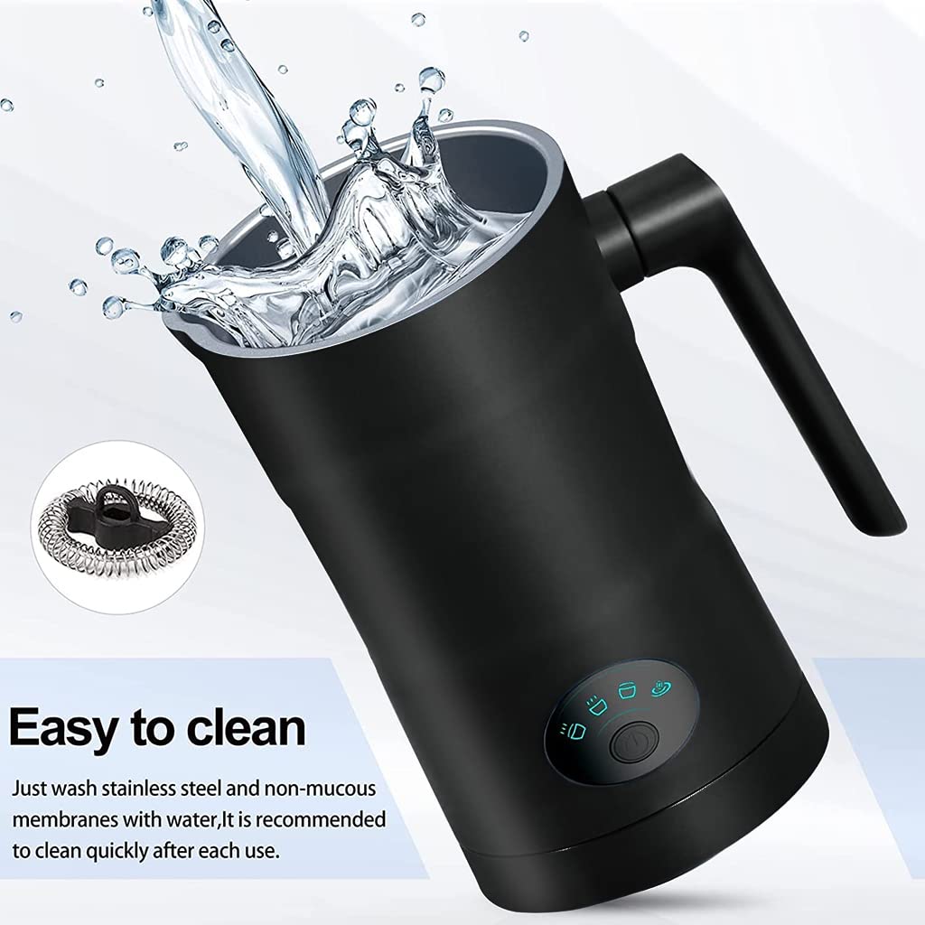 HASTHIP Electric Milk Frother for Coffee 350ML 4 in 1 Coffee Machine with Milk Frother Electric Foam Maker 400W Automatic Milk Shaker Mixer Machine Hot & Cold Frothing Milk Heater Electric Foamer HASTHIP Electric Milk Frother for Coffee 350ML 4 in 1 Coffee Machine with Milk Frother Electric Foam Maker 400W Automatic Milk Shaker Mixer Machine Hot & Cold Frothing Milk Heater Electric Foamer